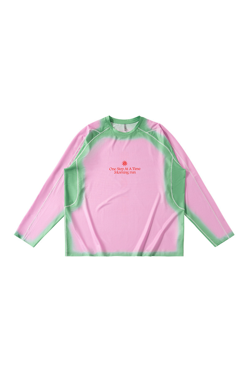 Unisex Spring Summer 2026 Long Sleeve Outdoor Ombre Tee