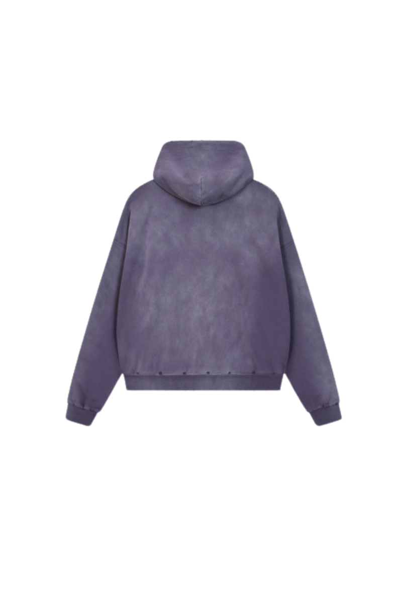 Women Fall Clothing Acid Wash Boxy Cropped Hoodie