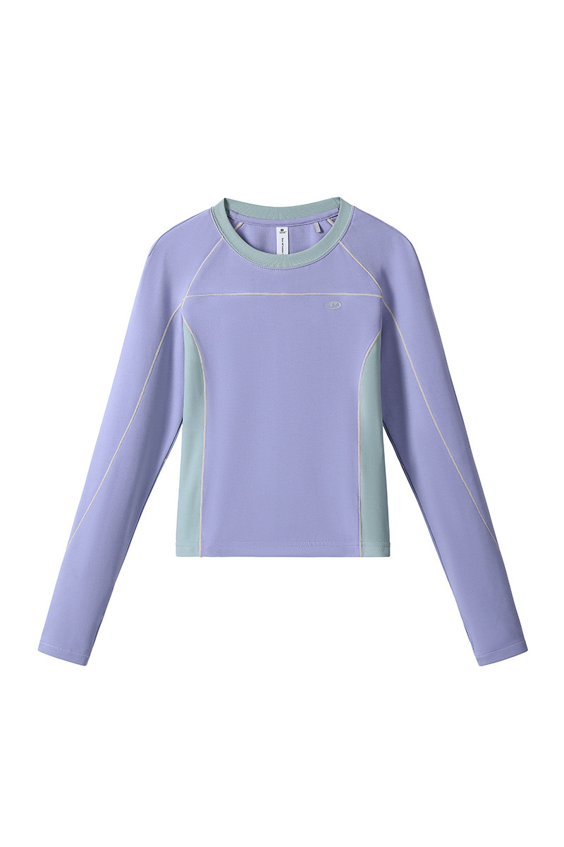 Women's Tight Stretch Slim Quick Dry Long Sleeve Crop Top