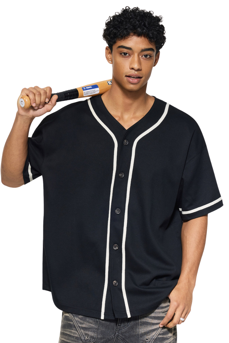 Men's Summer 270g Old Money Button Front Loose Tee