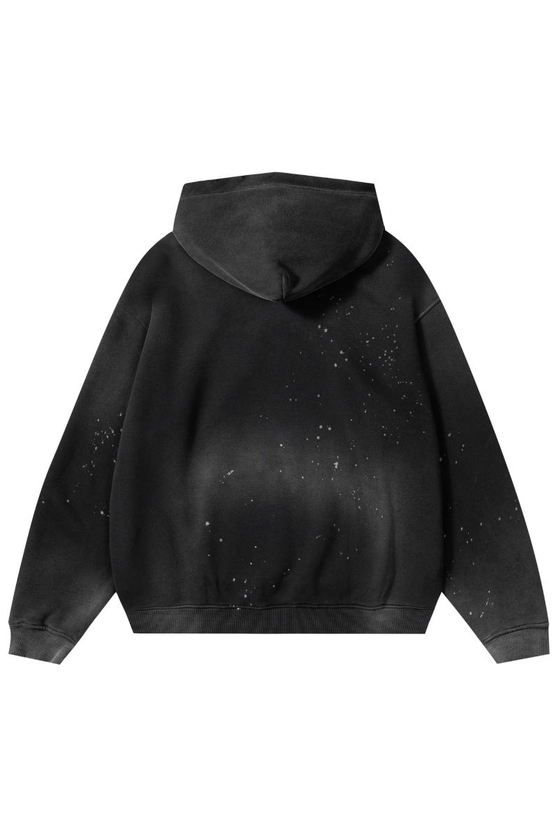 Men's Fall Clothing Splatter-Wash Pullover Hoodie