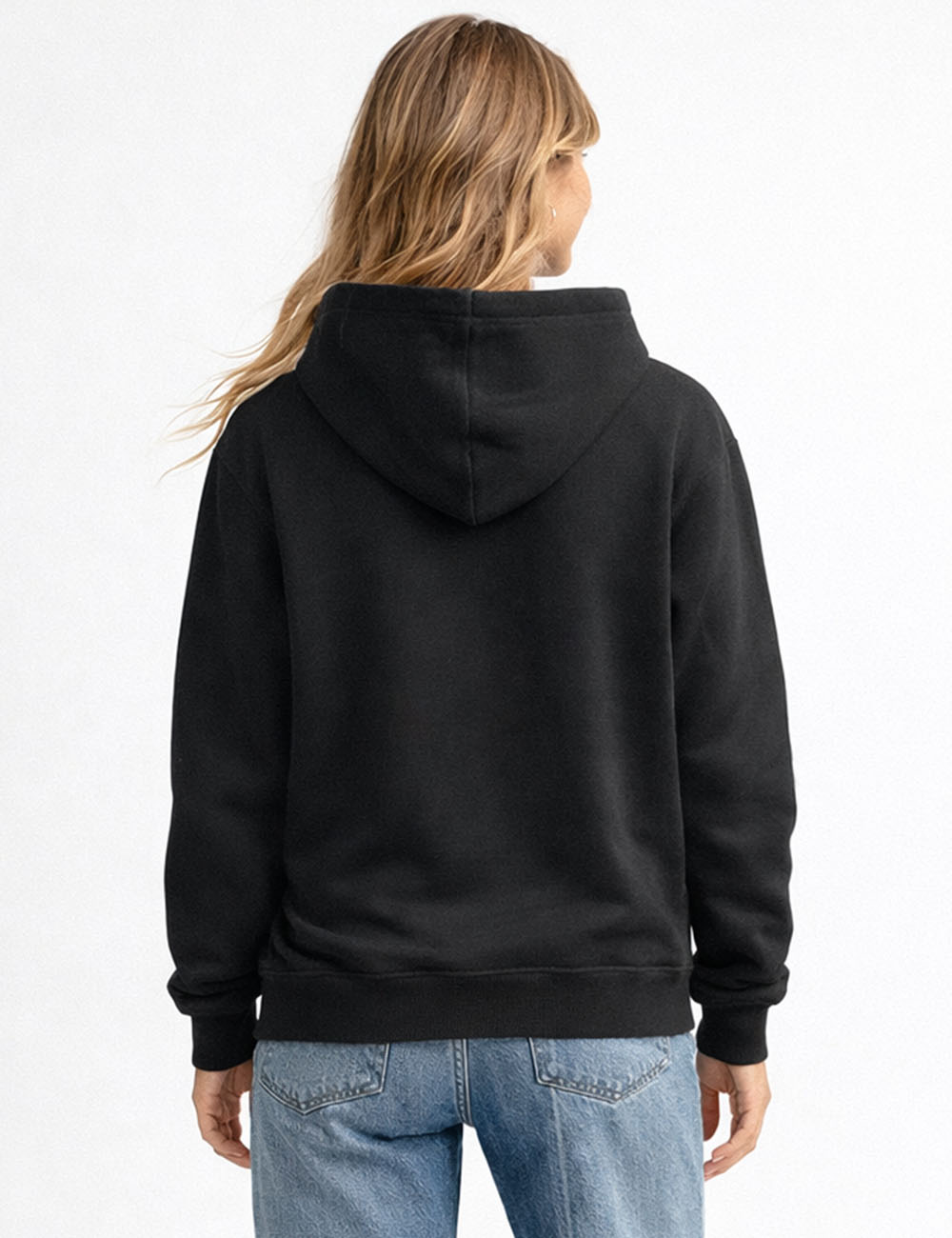 Ladies Everyday Pullover Hoodie Drawstring Long Sleeves Sweatshirt