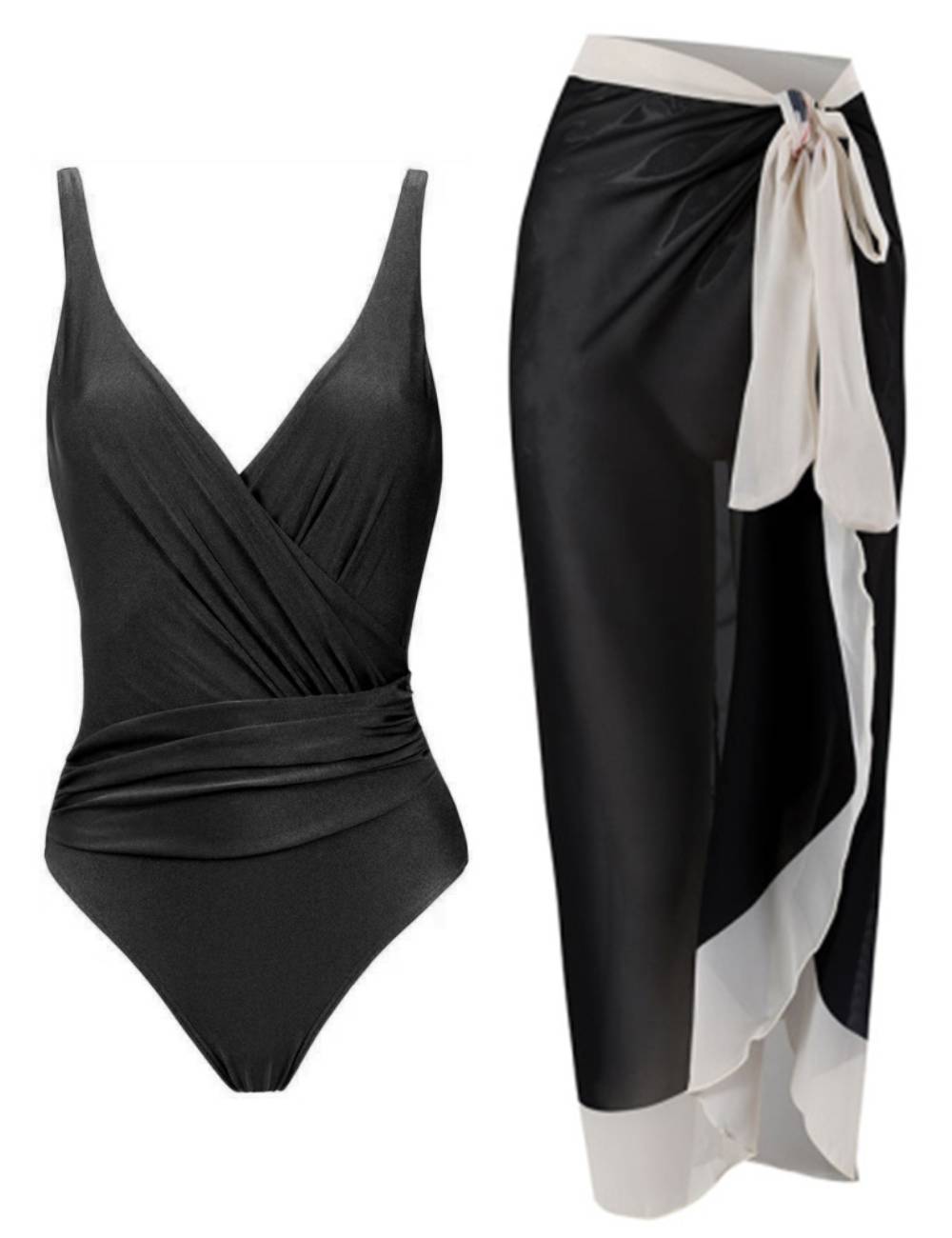 Ladies Print One Piece Swimwear with Cover SKSW40136