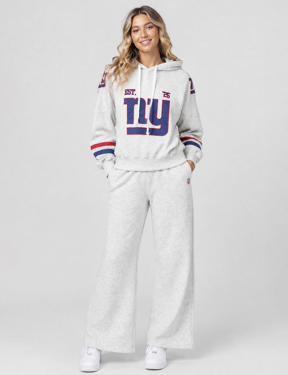 Ladies Pullover Hood Team Graphic Embroideries Sweatshirt
