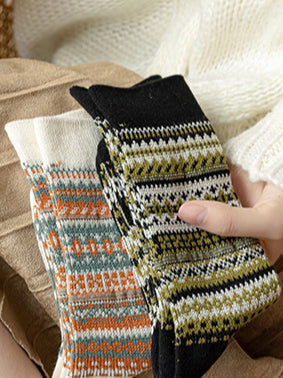 Ladies Vintage Bohemia Totem Knit Socks SKASC4177