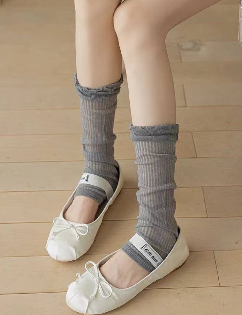 Ladies Lace Hollow Out Knit Socks SKAS50020