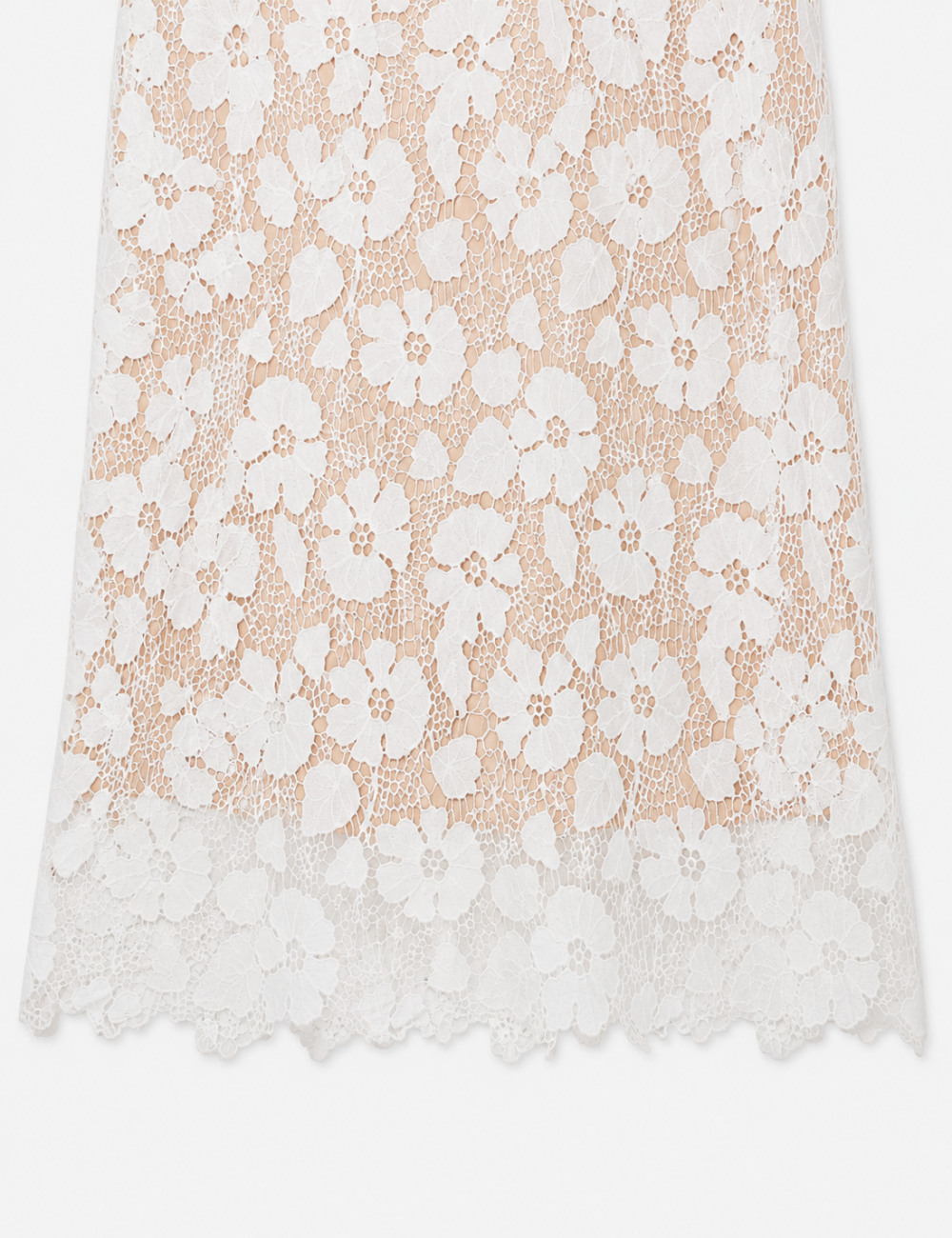 Ladies Chic Floral Embroidery Lace Spaghetti Strap Maxi Dress