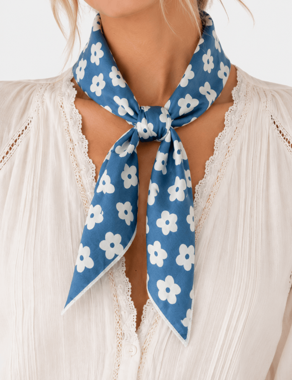 Ladies Casual Floral Print Bandana Scarf