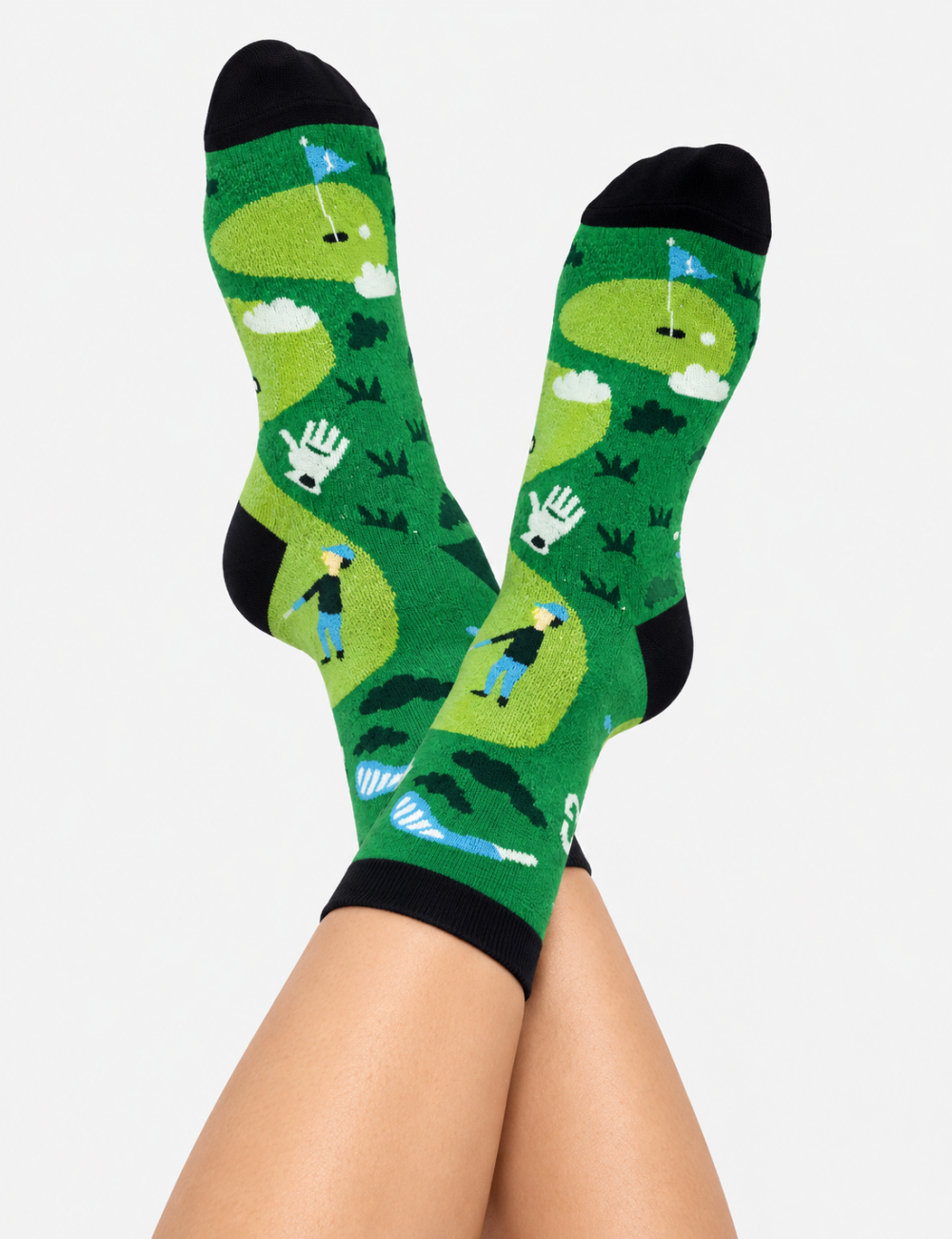 Ladies Novelty Fast Food Graphic Crew Socks