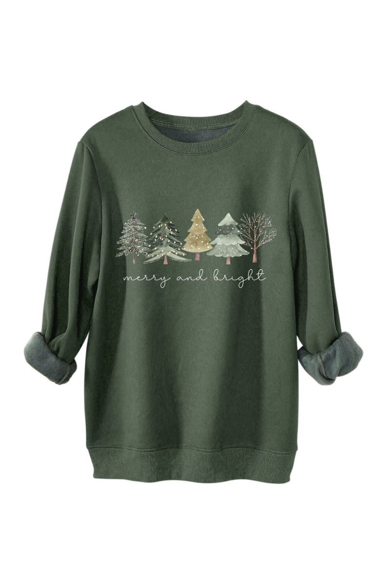 Unisex Fall Clothing Christmas Tree Graphic Sweatshirt