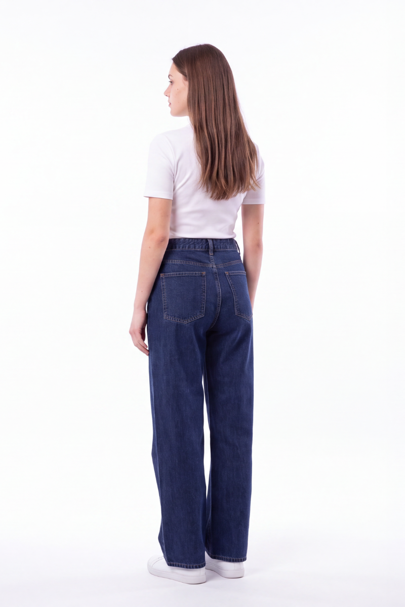 Women's High Waist Soft Drapey Wide Leg Jeans