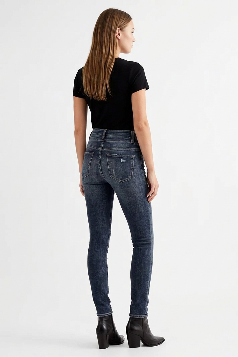 Women's Wash High Waist Stretch Skinny Jeans