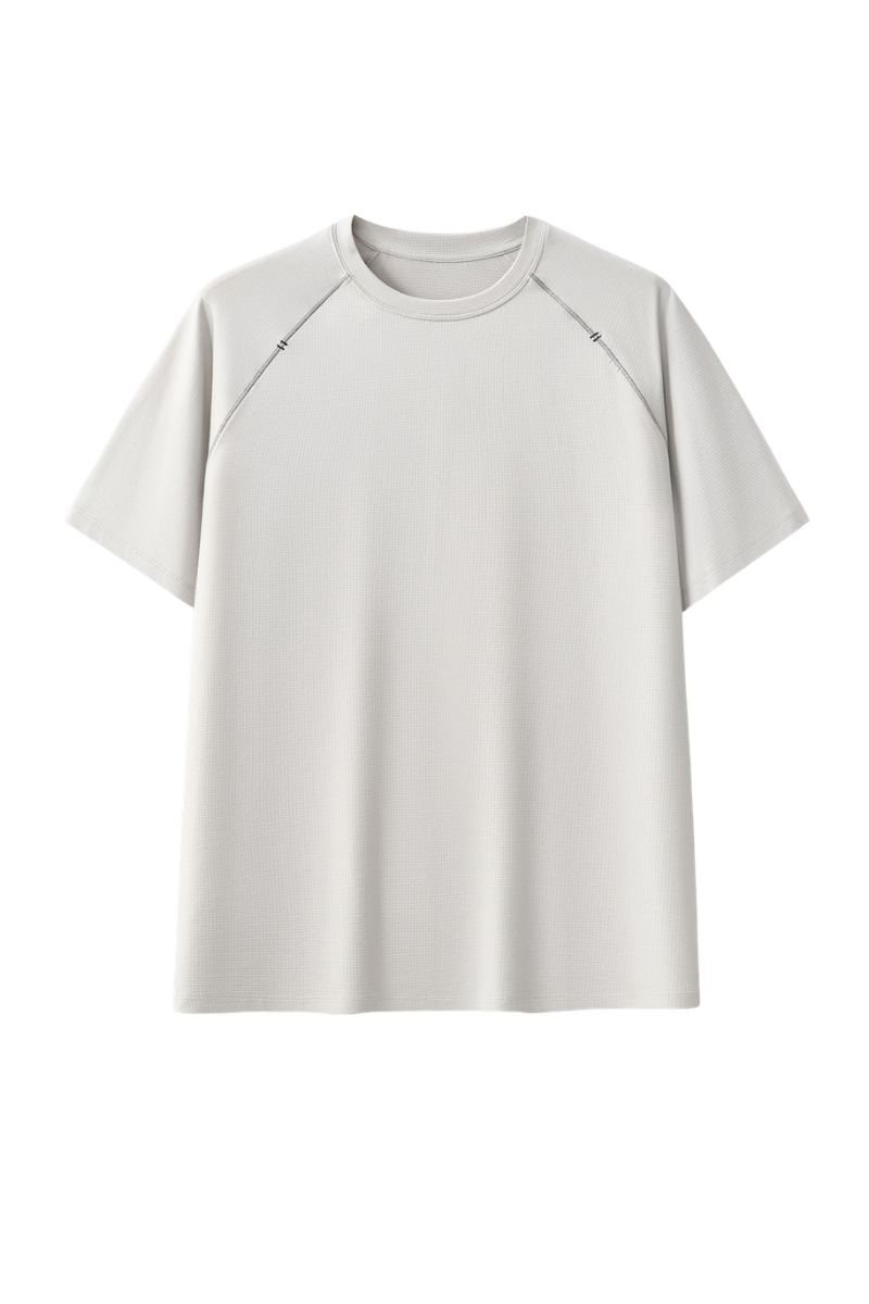 Unisex 7A Antibacterial Cotton 3D Patchwork Tee