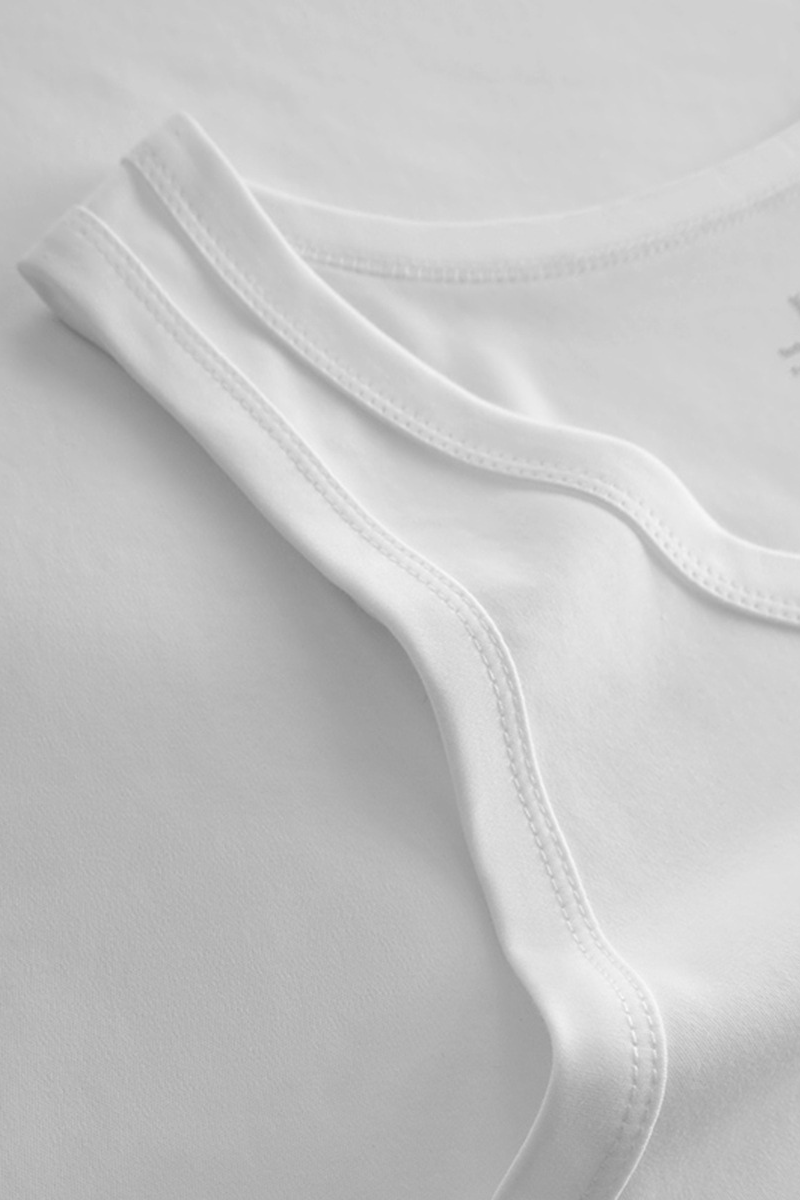 Unisex Summer 50s Luxury Pima Ice Silk Tank