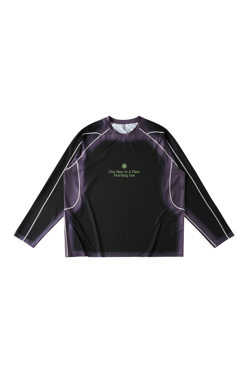 Unisex Spring Summer 2026 Long Sleeve Outdoor Ombre Tee