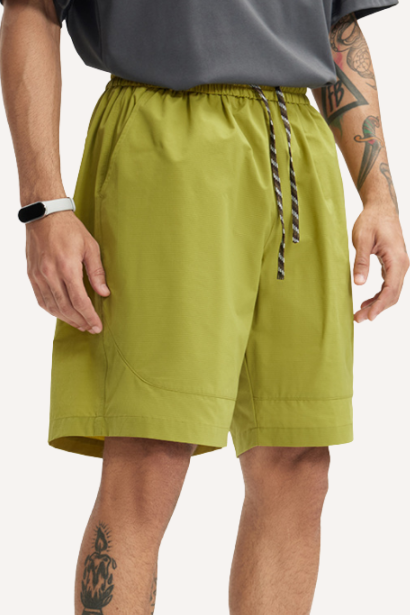 Men's Spring Summer COOLMAX Lightweight Drawstring Shorts