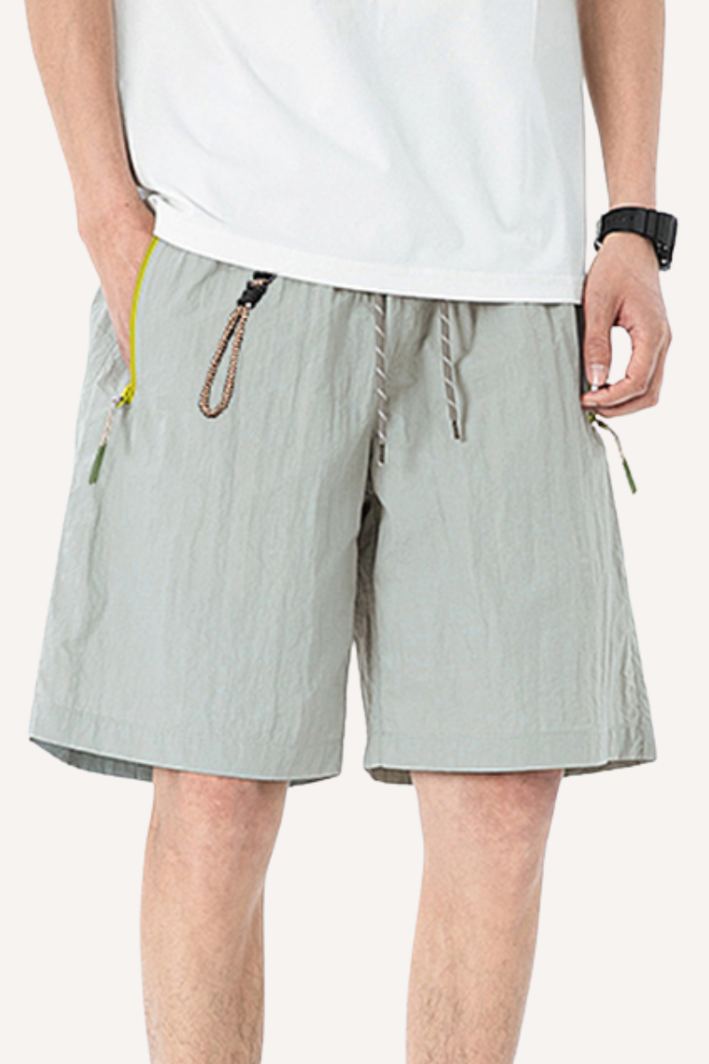 Men's Spring Summer Waterproof Zip D-Ring 5" Shorts