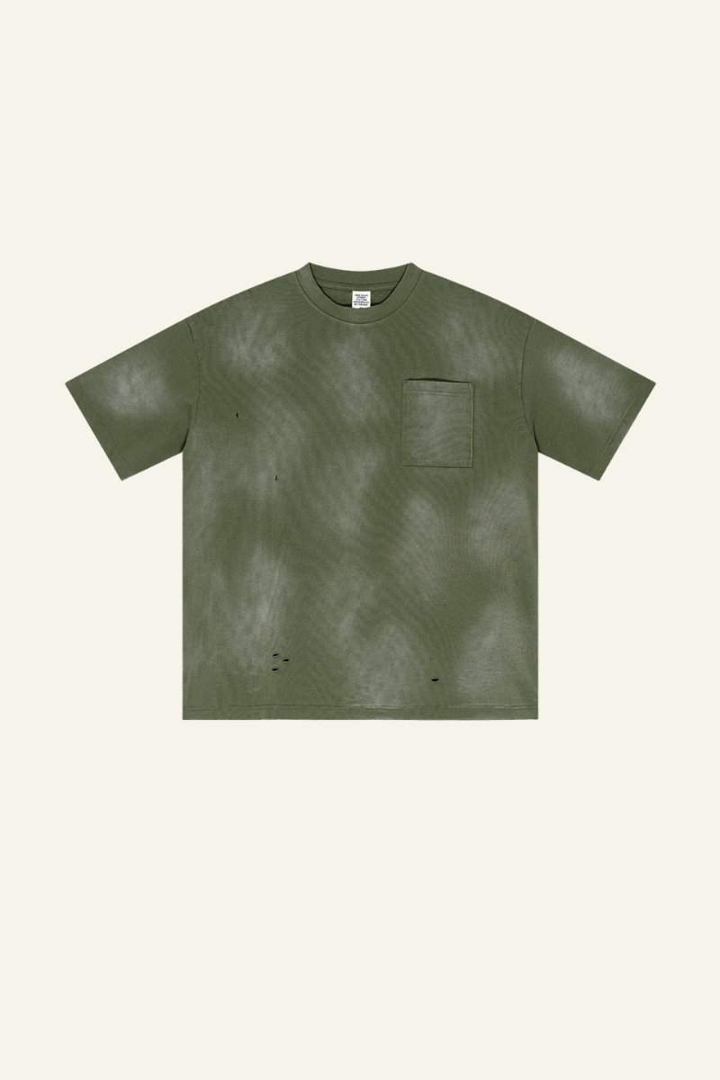 Men's Vintage Gradient Cotton Athletic Wear T-shirt