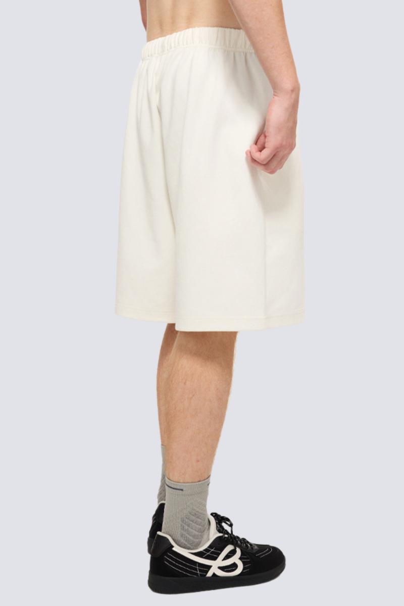 Men's Summer 290g Textured Fleece Loose Elastic Shorts
