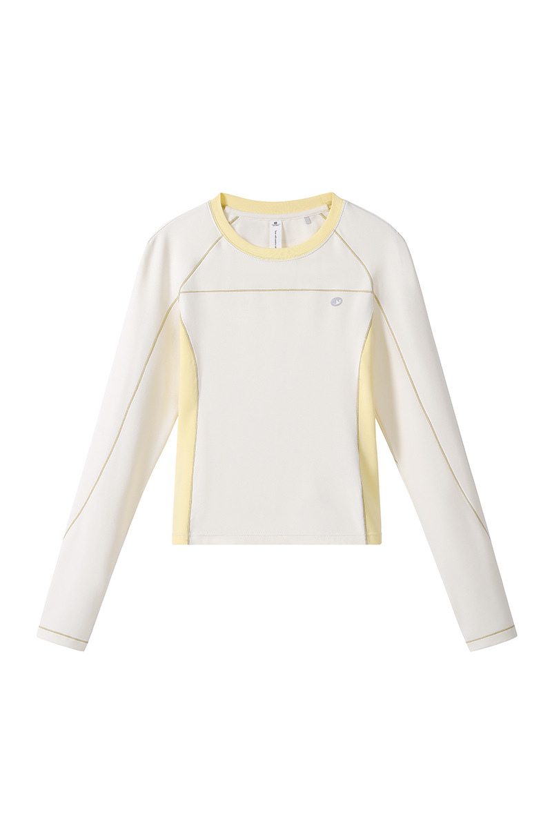 Women's Tight Stretch Slim Quick Dry Long Sleeve Crop Top