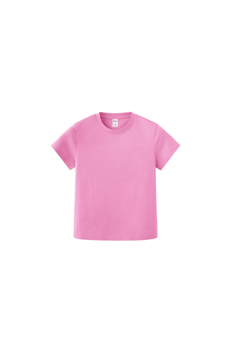 Women's Spring Summer 260g Solid Crewneck Oversized Tee