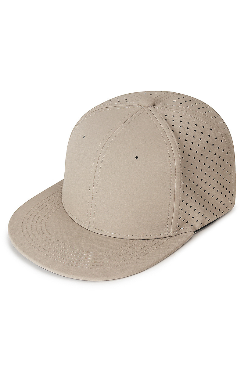 Men's Elastic Solid Flat Brim Mesh Hip Hop Hat