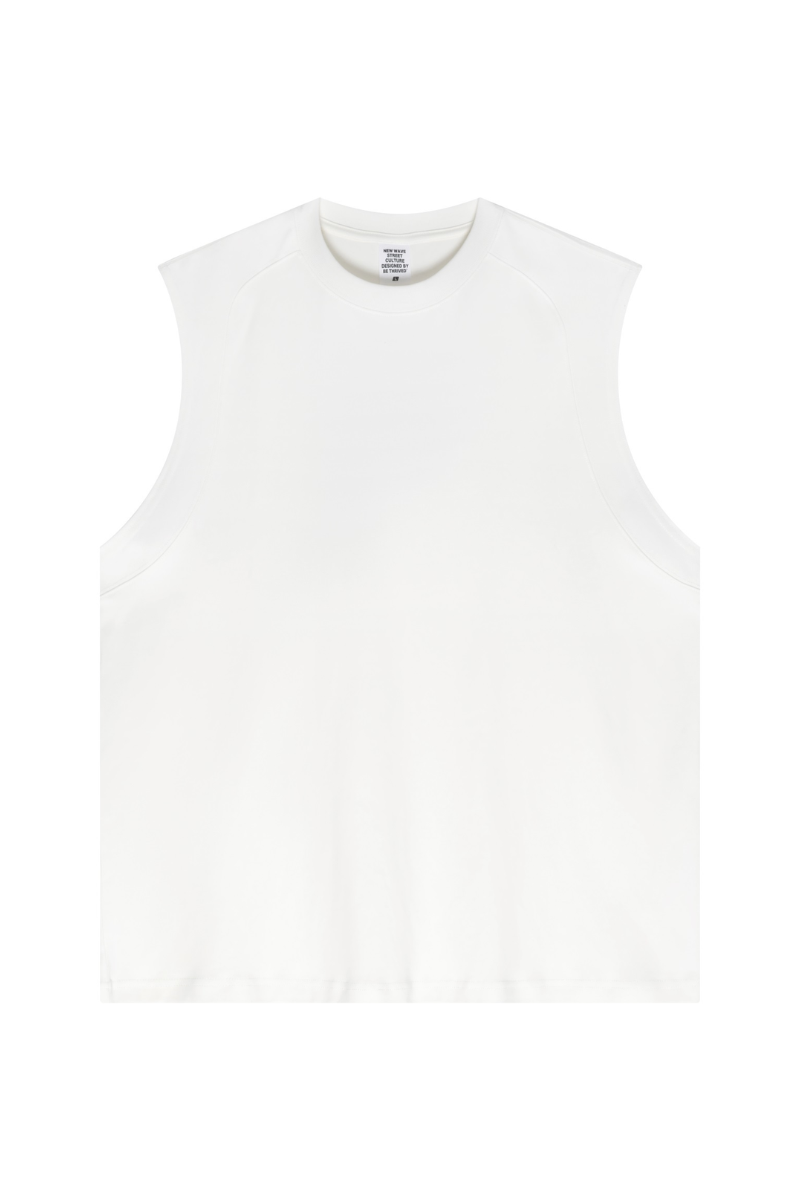 Unisex Summer Lyocell Cooling Paneled Loose Tank Top