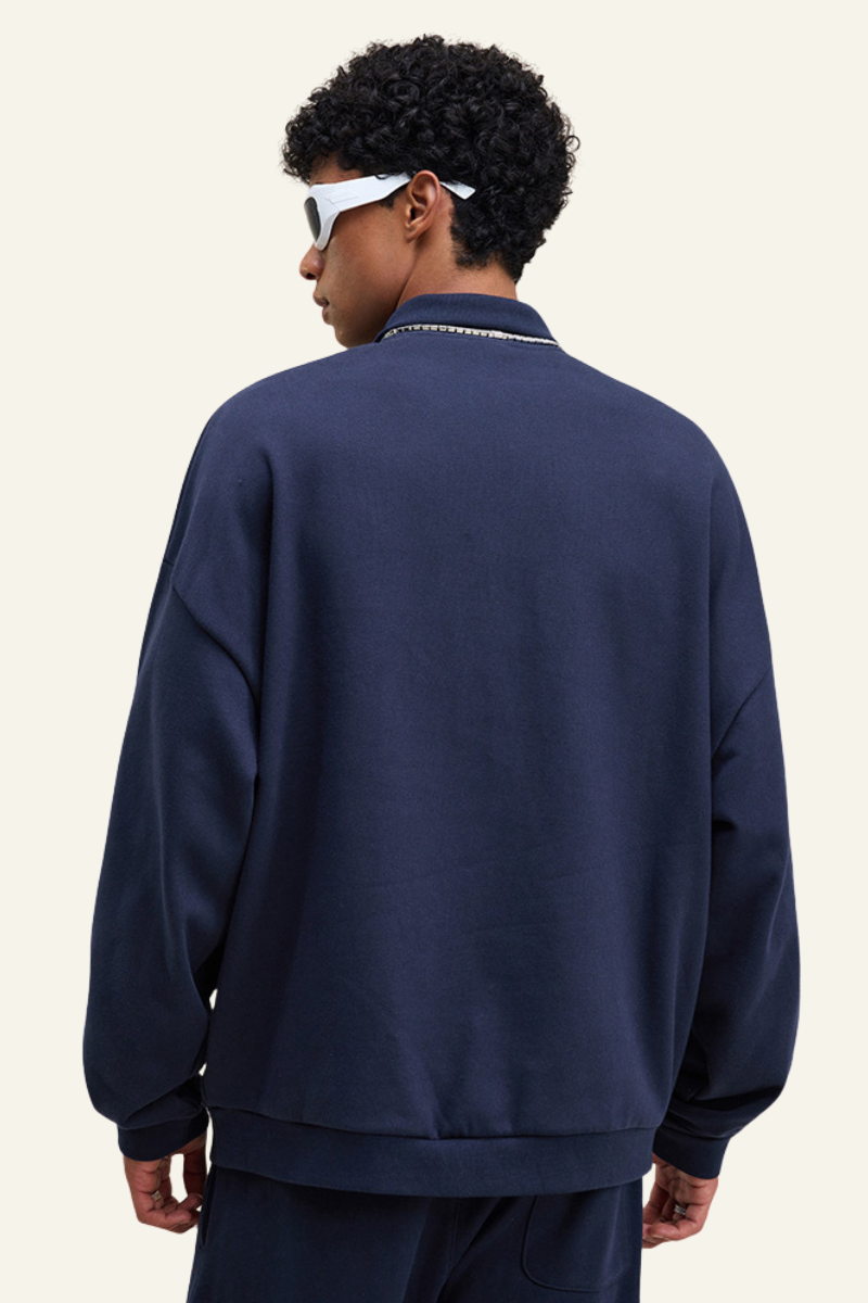 Men's Fall Clothing Stand-Collar Pullover Hoodie
