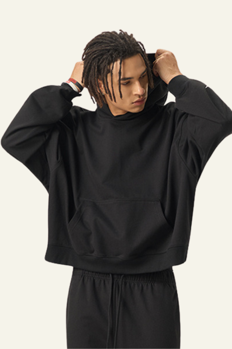 Men's Fall Clothing Stretwear Relaxed Fleece Hoodie