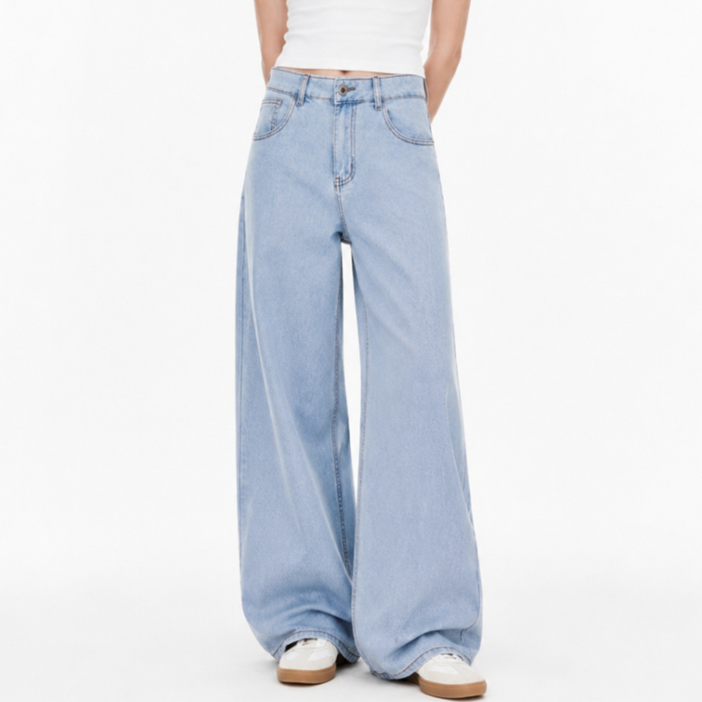 Women's High Waist Wide Leg Jeans