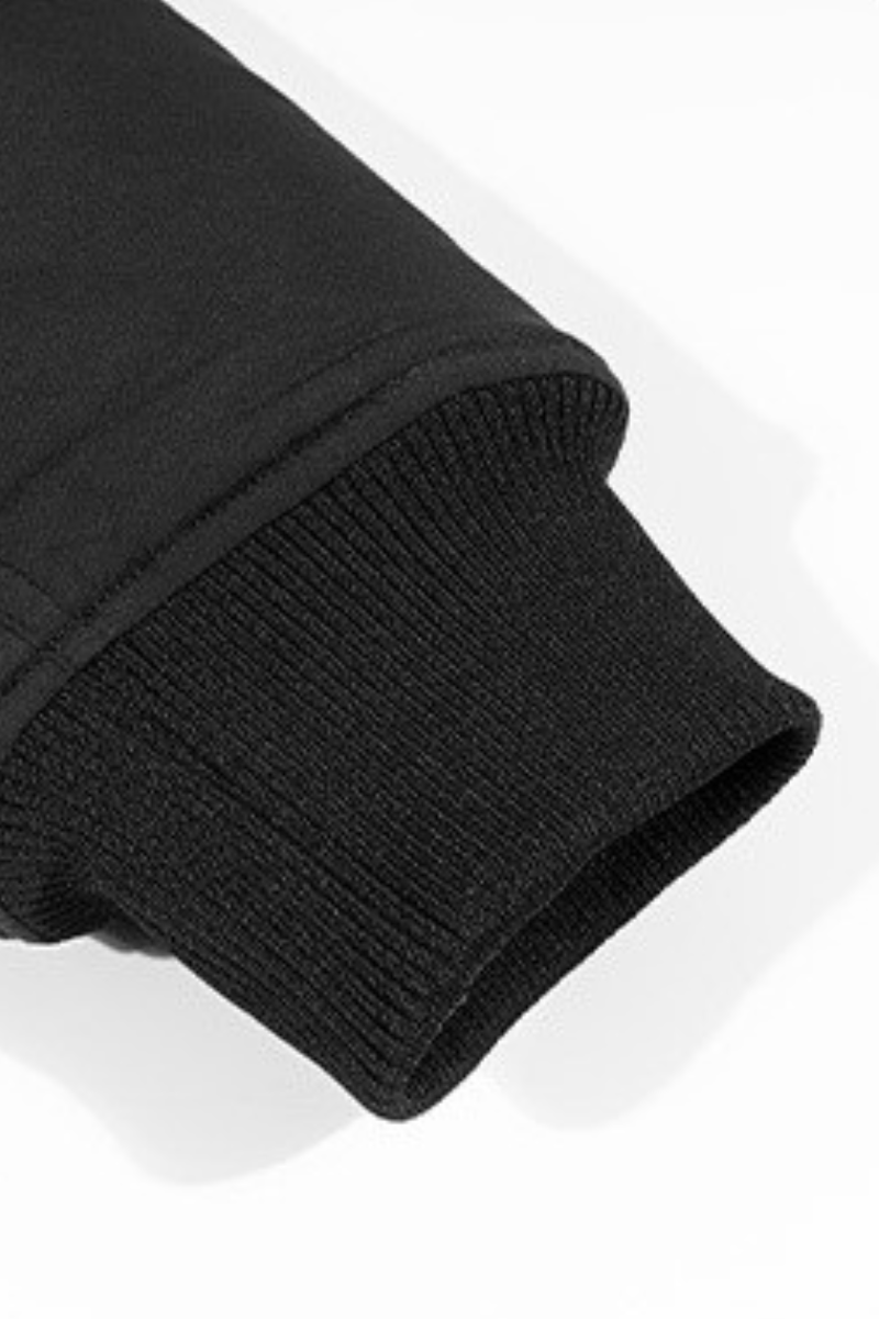 Men's Cropped Minimalist Solid-Color Bomber Jacket