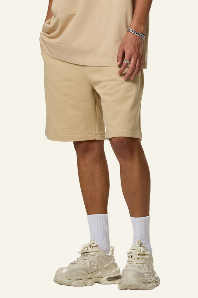 Men's Cotton Heavyweight Drawstring Straight Leg Short