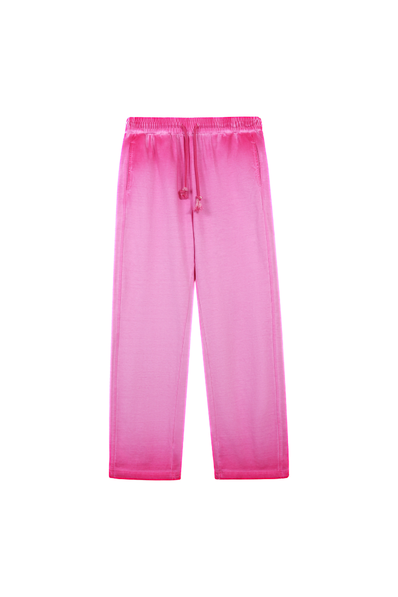Unisex Fall Clothing Washed Gradient Wide Leg Sweatpants