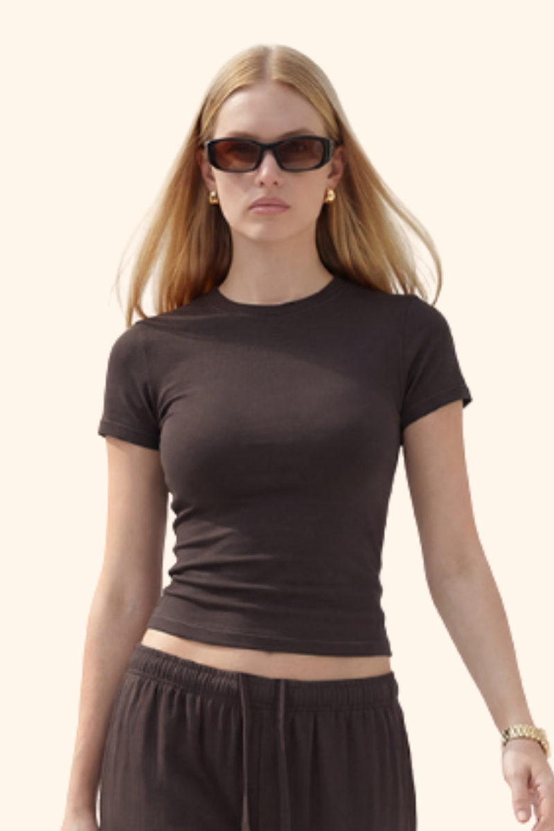 Women's Summer 200g High Stretch Slim Sports Tee