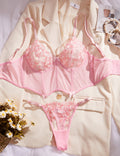 Ladies Floral Embroidery lingerie Corset Set SKLG4162