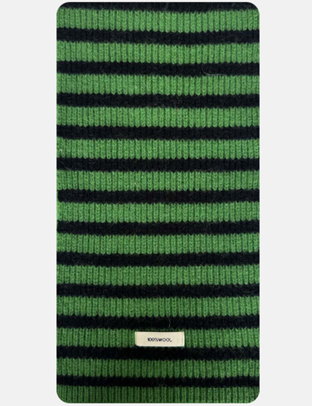 Ladies Cozy Color Block Striped Knit Scarf