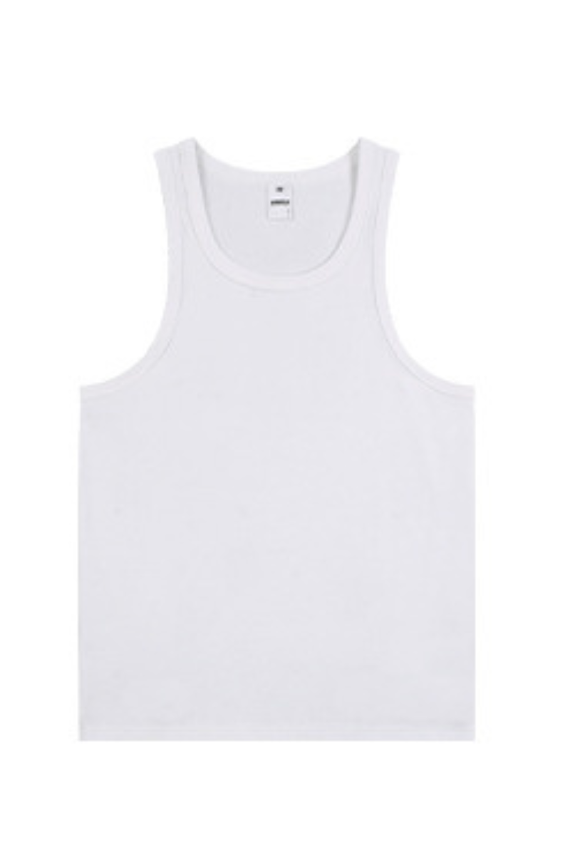 Men's Summer 315g Heavy Cotton Solid Ribbed Tank