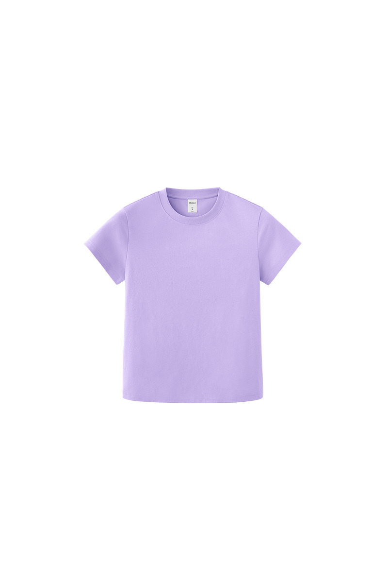 Women's Spring Summer 260g Solid Crewneck Oversized Tee