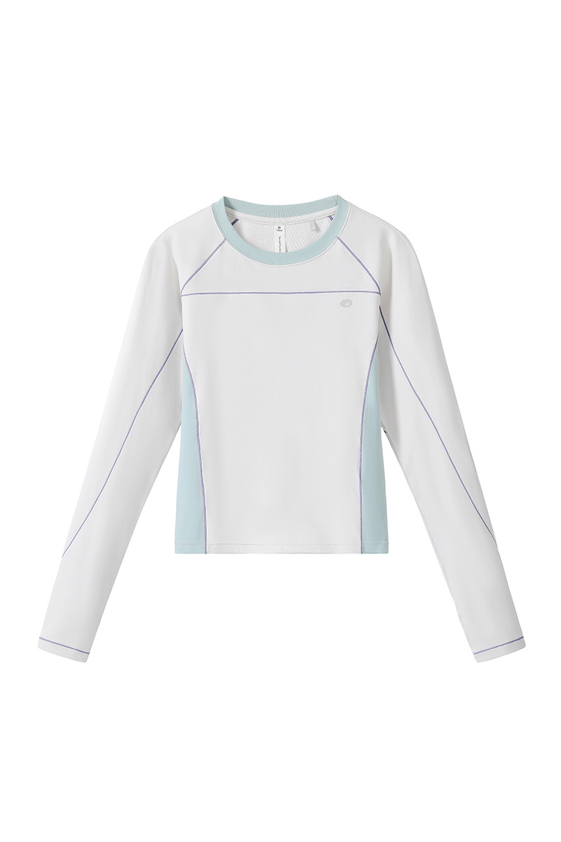 Women's Tight Stretch Slim Quick Dry Long Sleeve Crop Top