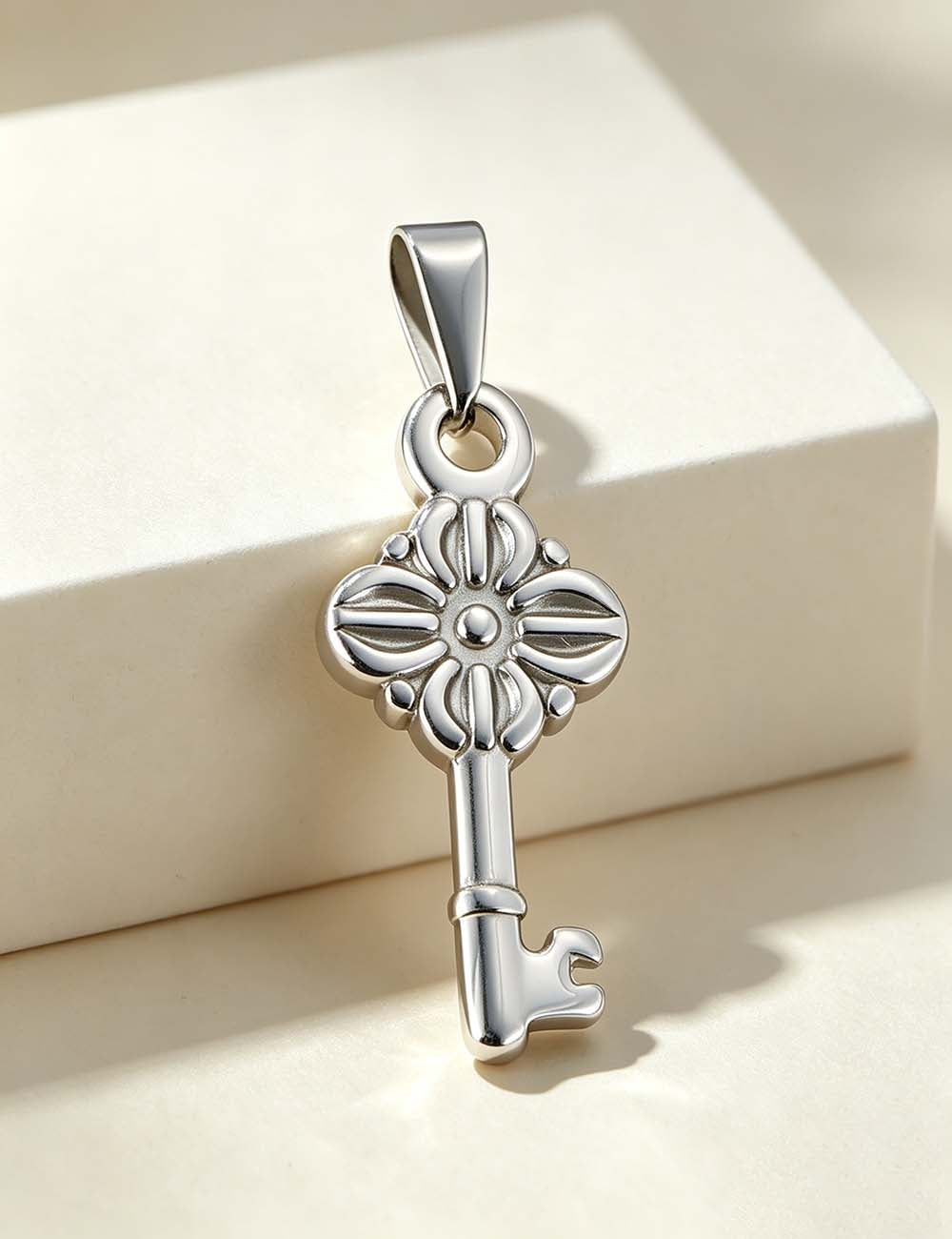 Ladies Heart Key Cross Gold Plated Pendant Charms