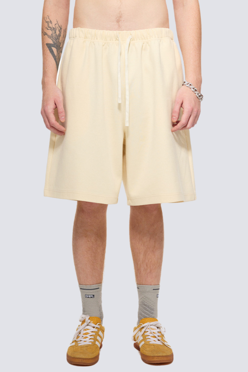 Men's Summer 290g Textured Fleece Loose Elastic Shorts