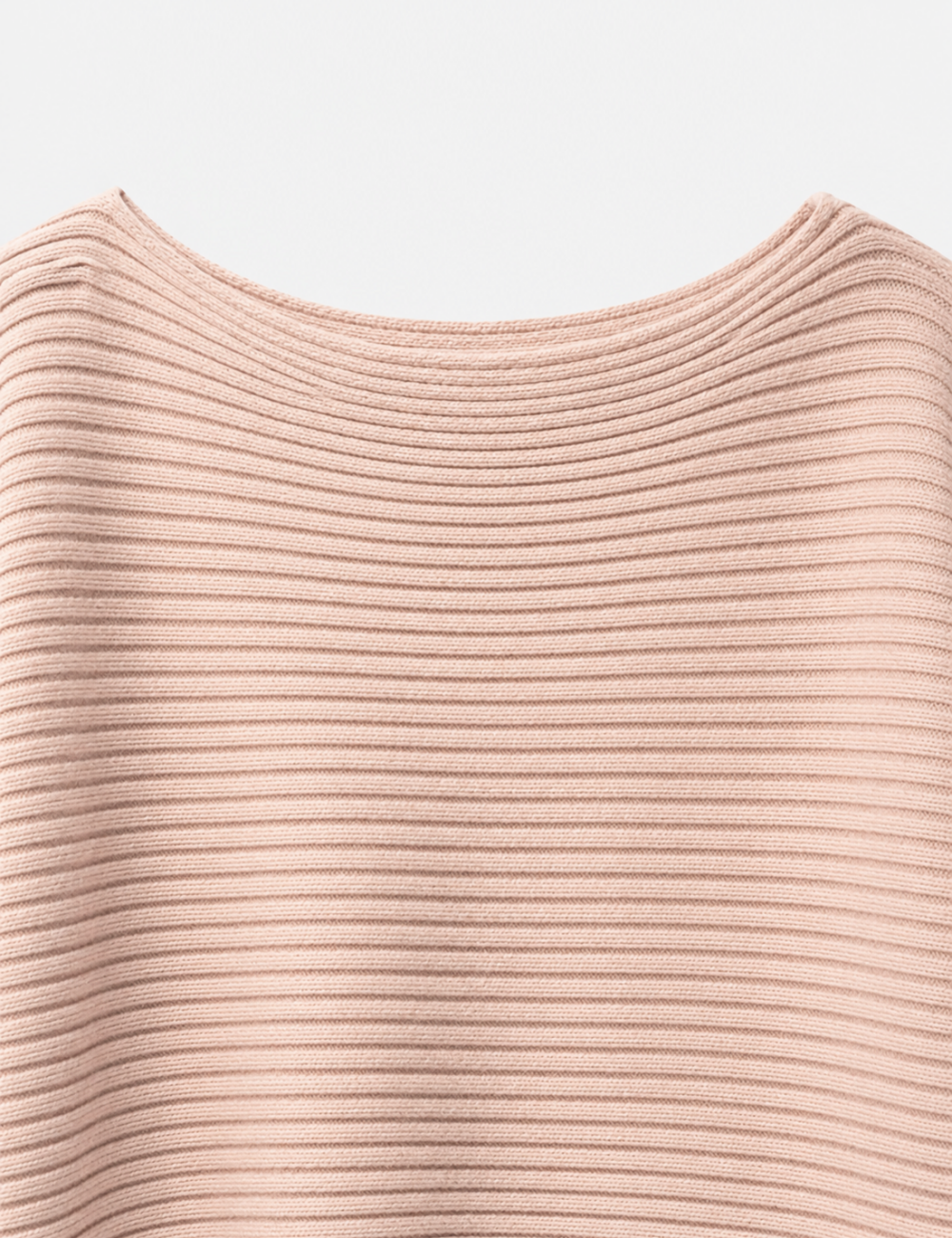 Ladies Solid Boat Neck Collar Sleeve Sweater