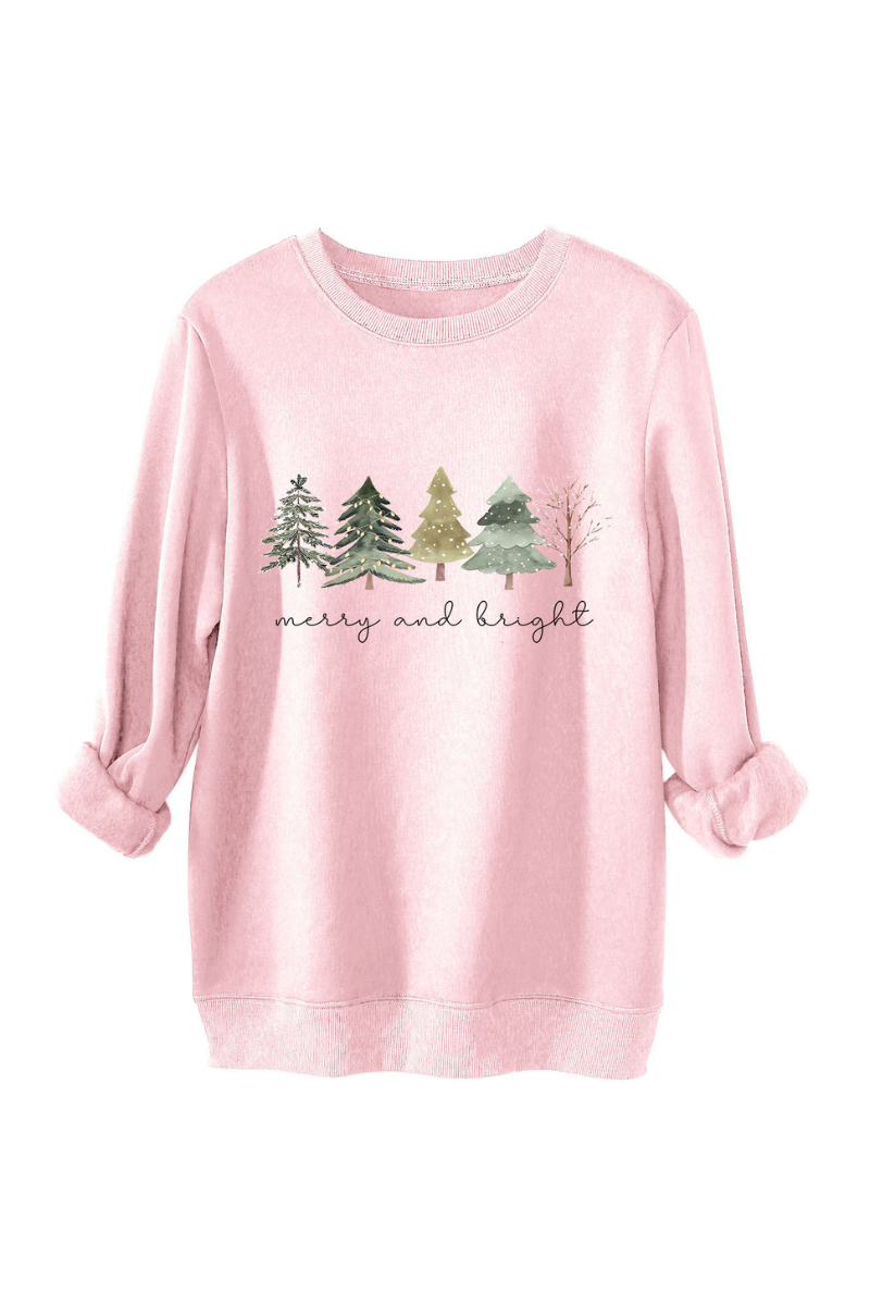 Unisex Fall Clothing Christmas Tree Graphic Sweatshirt