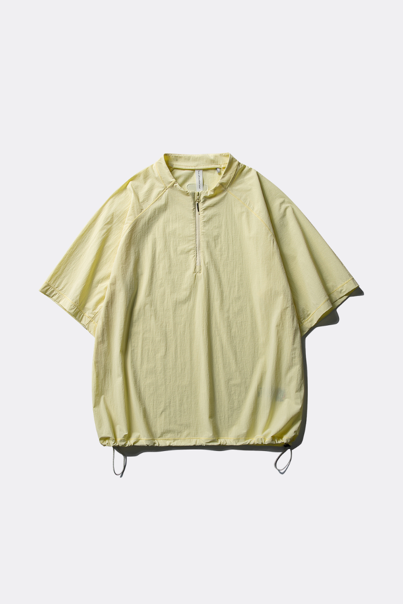 Unisex Half Zip Loose Wicking Cooling Quick Dry Tee