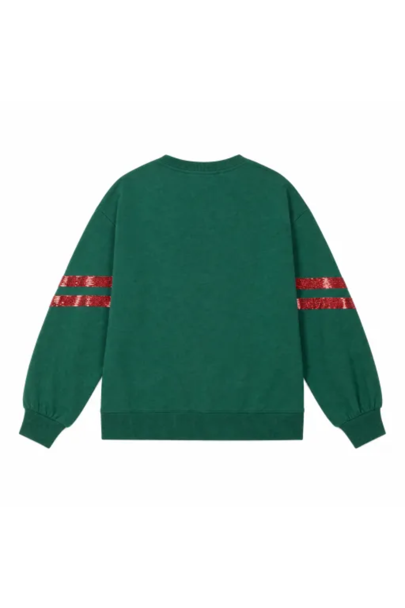 Women Fall Clothing Christmas Sequin Applique Sweatshirt