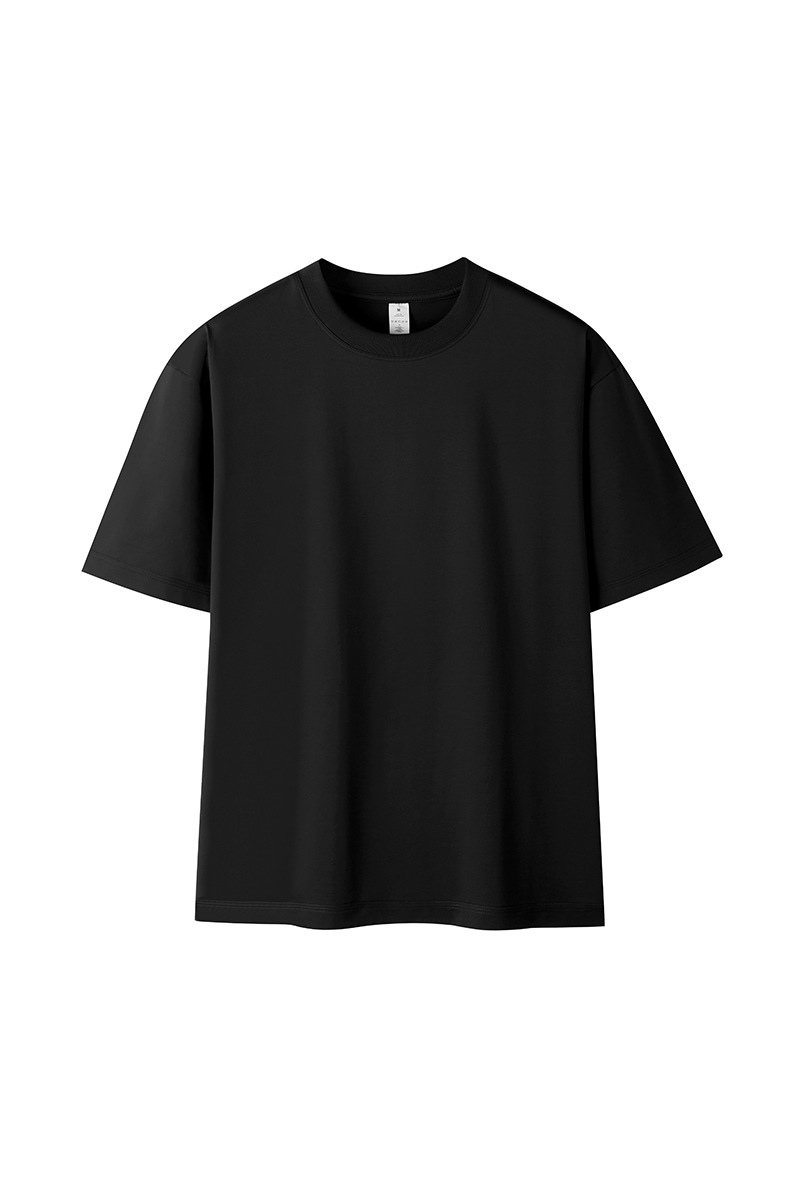 Men‘s Summer 7A AntiMite Cooling 3Stitch Cotton Solid Tee