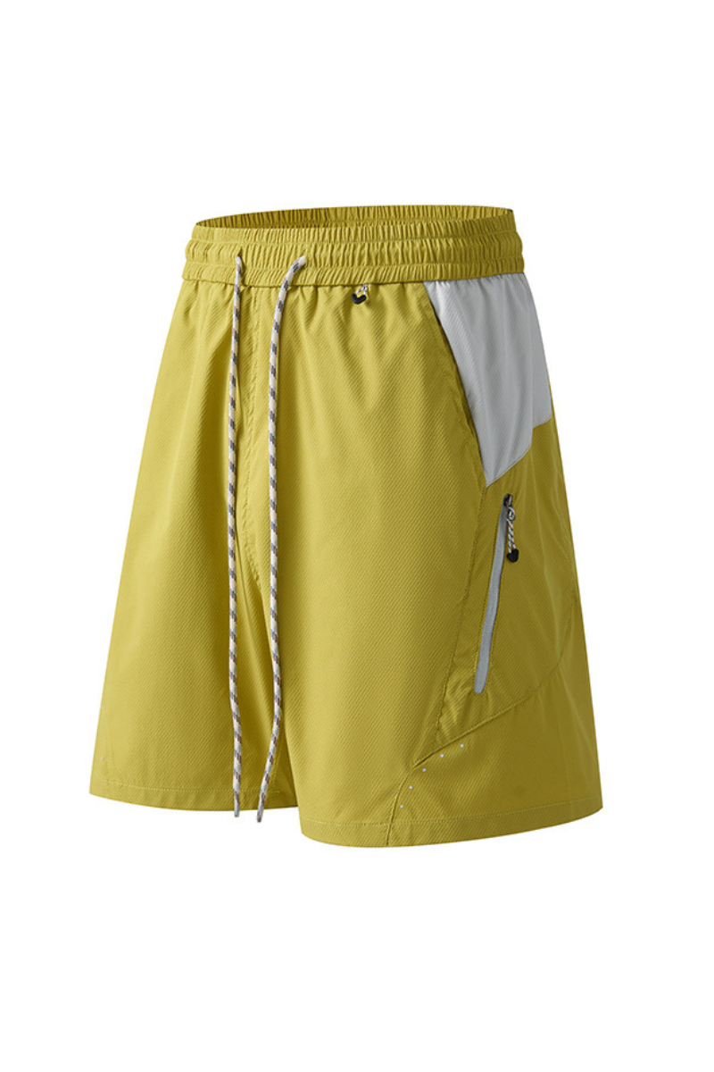 Men's Outdoor Water-Resistant Colorblock 5" Beach Shorts