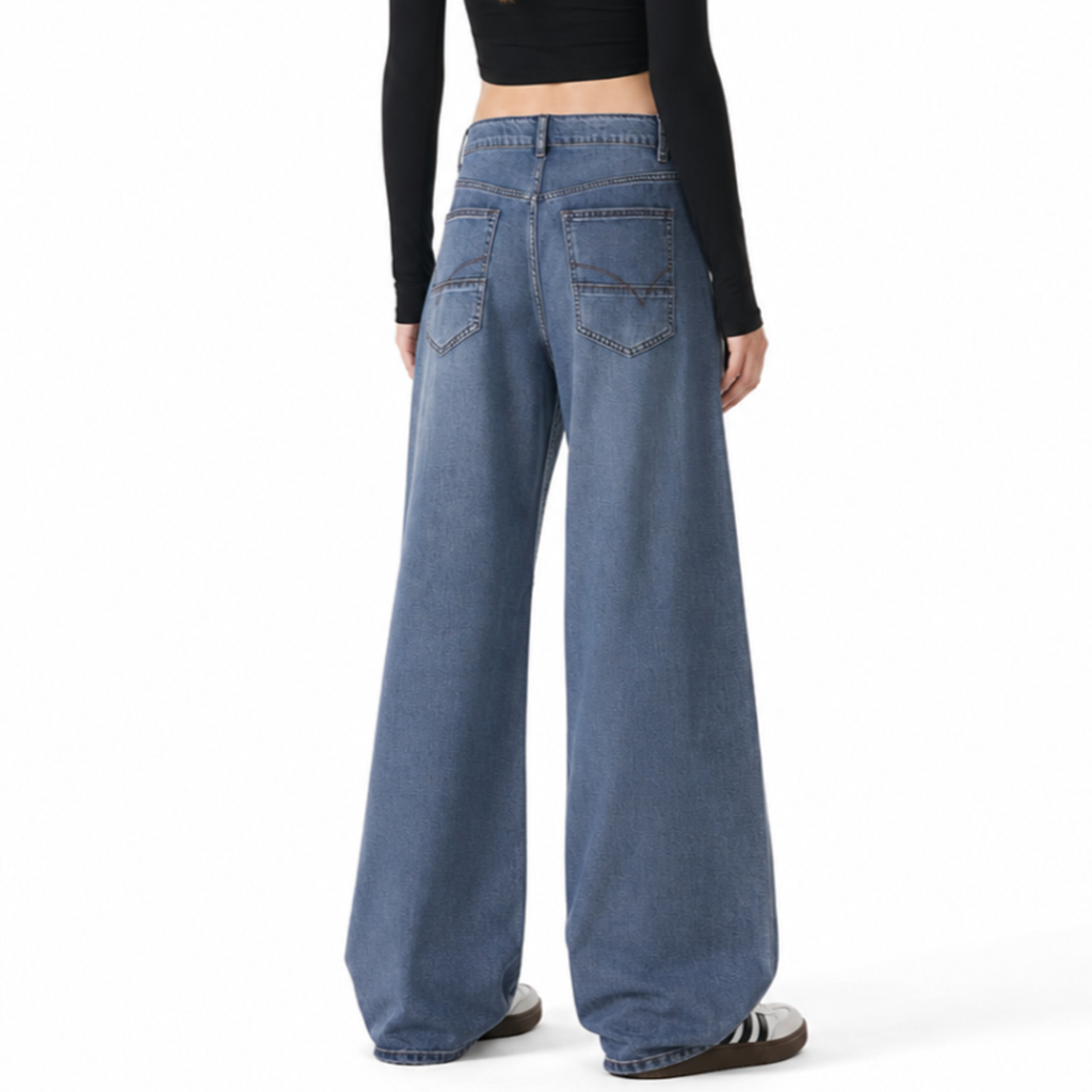 Women's High Waist Wide Leg Jeans