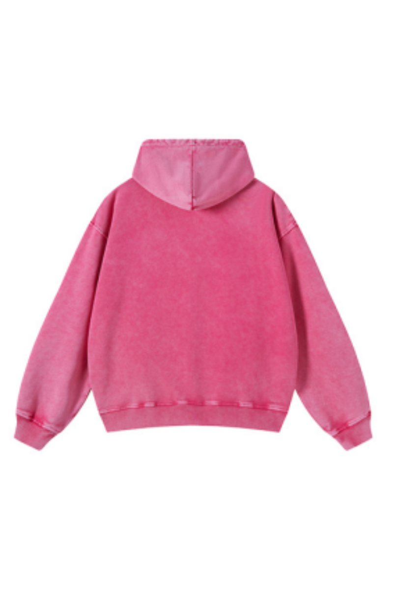 Unisex Fall Clothing 100% Cotton Wax Washed Pocket Hoodie