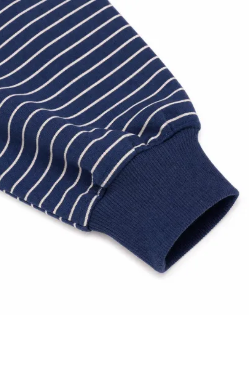 Women Fall Clothing Striped Mock Neck Sweatshirt Shorts Set